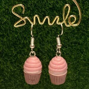 Cupcake Earring, Funny Food Earring, Gift Idea, Baking Earring, Chef Earring